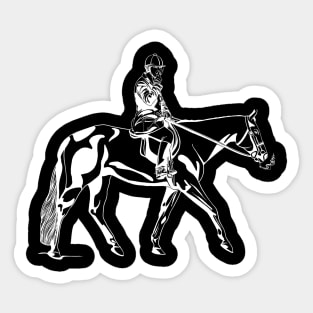 Camilla Parker Bowles Horsing Around (White Logo) Sticker